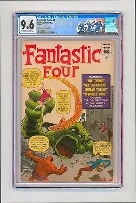 Fantastic Four #1 CGC 9.6 1966 Golden Record Reprint Near Mint+ : Custom Label • $4100