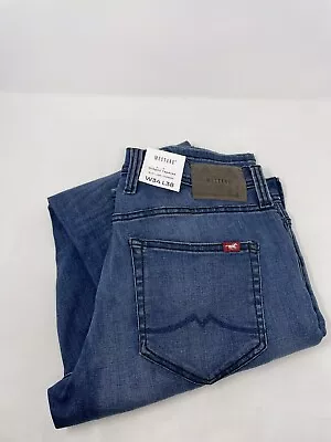 NEW Mustang Men’s Jeans Blue Denim Oregon Slim Low Tapered Fit 34x38 NWT • $75