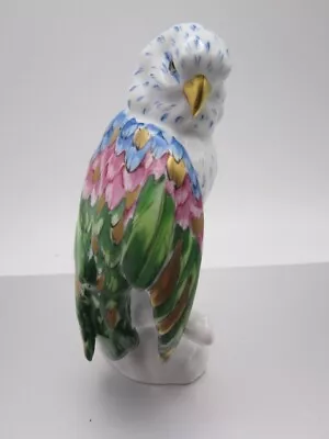 Vista Alegre  Pintado A Mao; Porcelain Decorated Parakeet;  Portugal • $59.50