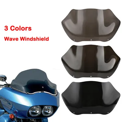 13  Smoke Black Wave Windshield Windscreen For Harley Road Glide FLTR FLTRX • $53.65