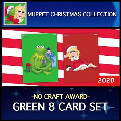 Muppets Christmas Collection 2020-green 8 Card Set-topps Disney Collect • $2.49