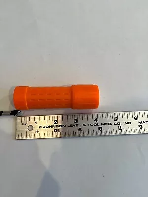 Orange Plastic Small Mini LED Flashlight. 3 AAA Battery 1 Watt • $2.60