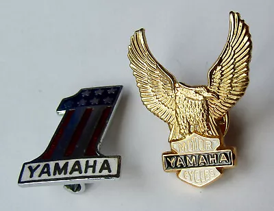 YAMAHA MOTORCYCLES No.1 - Vintage Enamel Lapel Badges - Biker / Bikes / Racer • £15.04