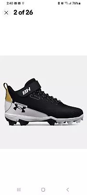 Under Armour Men's Harper 7 Mid RM Adult Baseball/Softball Molded Cleats Sz 11.5 • $39