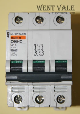 £42.55 • Buy Merlin Gerin Multi 9 - C60HC316 - 16a Type C Triple Pole MCB Unused