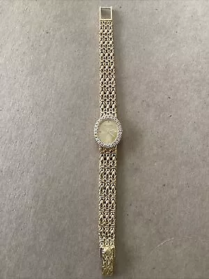 Vintage PATEK PHILLIPE 18k Yellow Gold FACTORY DIAMONDS - Does Not Run • $4499