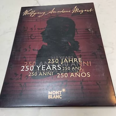 Montblanc Wolfgang Amadeus Mozart Stiff Cardboard Store Display • $5