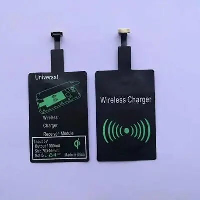 For Android Type C USB Wireless Charger Receiver Adaptor Pad Charging Fast T5D2 • £6.24
