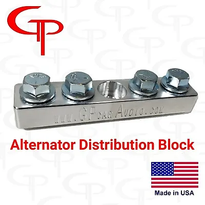 GP Audio 4 Spot Alternator Distribution Block 1/0 2/0 Lug Battery Terminal Input • $23.74