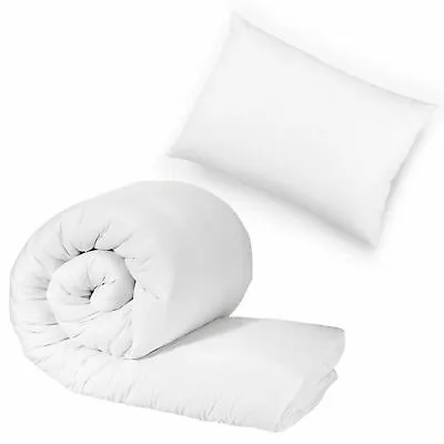 Luxury Cot Bed Duvet Quilt Pillow Baby Toddler Junior Anti-allergy All Seasons • £7.91