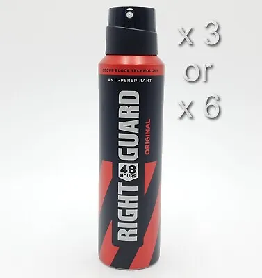 £8.99 • Buy Right Guard Original Anti-perspirant Deodorant 150ml 3 Or 6 Pack