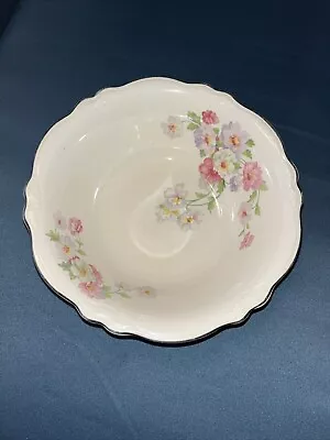 Vintage Homer Laughlin Virginia Rose Fluffy Rose Serving Bowl 8.5 X2.5” • $6