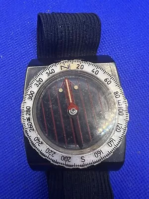 Vintage Silva Type 4W Diver Compass With Wrist Strap Made In Sweden • $40