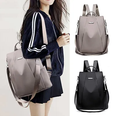 3 In 1 Women Oxford Cloth School Shoulder Bag Travel Backpack Rucksack Handbag • $17.53