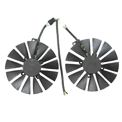 $31.36 • Buy 2PCS Graphic Card Cooling Fan For ASUS DUAL GeForce GTX1060-O6G FDC10U12D9-C #