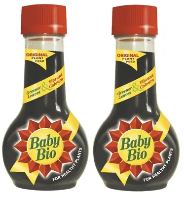 2 X Baby Bio House Plant Feed Food For Greener Leaves & Vibrant Colours 175ml • £8.54