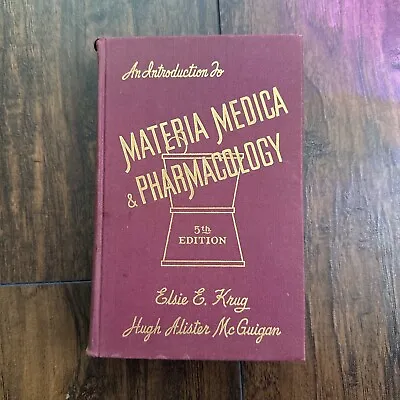 1948 MATERIA MEDICA  & Pharmacology Herbs Plants Medical Drugs Homeopathy Remedy • $30