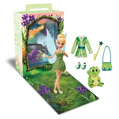 Disney Tinker Bell Storybook Doll Peter Pan Fairy Toy Dress And Colouring Pack • £30