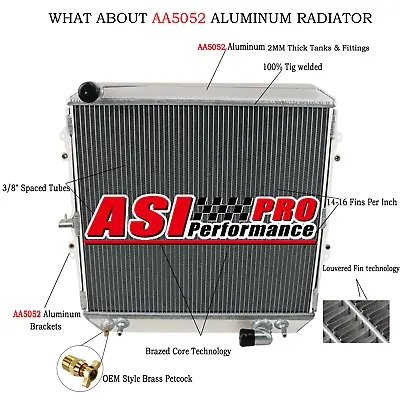 3Row Radiator Fit Toyota SURF HILUX LN130 LN106 107 LN111 2.4 2.0L Diesel AT MT. • $219