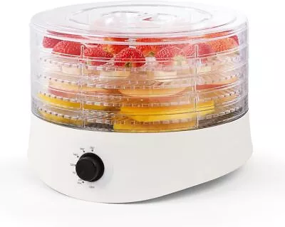 Food Dehydrator 280W Meat Dehydrator Machine Fwith 5 Drying Racks Slide Out Tray • $31.91