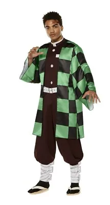 InSpirit Designs Demon Slayer Tanjiro Halloween Costume Male Adult Large 42-44 • $17.99