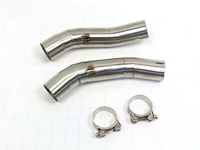 For Yamaha YZF R1 2004-2006 Exhaust Tips Stainless Steel Mid Pipe Slip On 2.0 In • $55.87