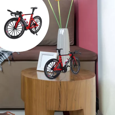  Bicycle Model Cycling Sculpture Bike Toys Decorations Home Miniature • £13.49