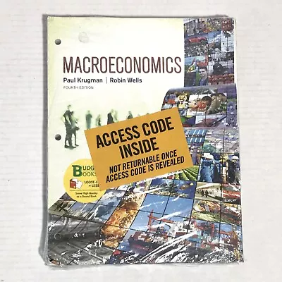 Macroeconomics By Paul Krugman & Wells 4th Edition 2015 Loose Paper Binder New • $59.99