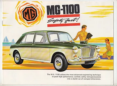 1965 MG 1100 BMC British 8p Brochure  1098 Cc ADO 16 2 & 4 Door Saloon • $16.05