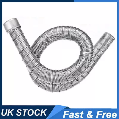 60cm Stainless Steel Air Diesel Exhaust Pipe & Cap 24mm For Webasto Eberspacher • £8.98