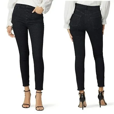 EUC J BRAND Lillie Black Leopard Print High Rise Crop Skinny Jeans 29 • $47.98