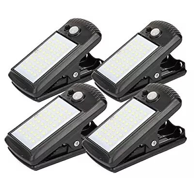 SOLAR LIGHTS Motion Sensor Clip On Light Waterproof Wireless 4 Pack MORESTAR • $46.32