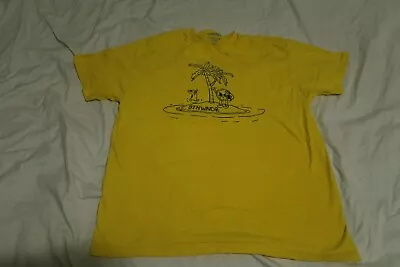 8thwndr Castaway Island Graphic T-Shirt Men’s XL Yellow Streetwear 8 Ball • $42