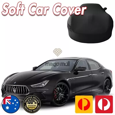 Spandex Car Cover For Maserati Softline Black Washable NON SCRATCH • $249