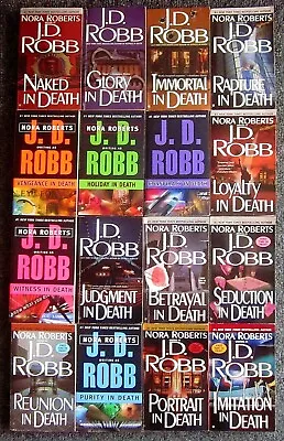 Lot Of 16 J.D. Robb Paperback Books In Death Series Eve Dallas FREESHIP • $29