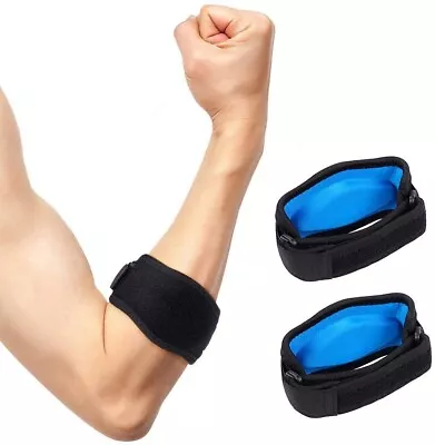 Get 2 Tennis Elbow Golfers Tennis Brace Support Strap With Compression Pad • $9.99