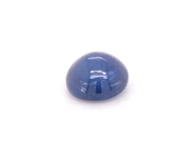 Loose Round Cabochon Cut Natural Sapphire Stone Deep Blue 4.9mm X 4.9mm 0.73ct • £38.50