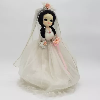 Vintage Bradley Big Eye Doll Black-Haired Brown-Eyed Bride In Her Wedding Dress • $25