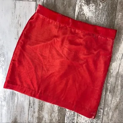 J. Crew Velvet Coral Mini Skirt Size 10 • $30