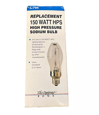 150 Watt High Pressure Sodium Lamp Bulb E-27  Base L-794 • $12.70