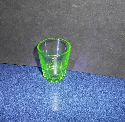 Vintage Green 2  Vasaline / Uranium Shot Glass • $10