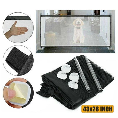 £7.59 • Buy Magic Pet Dog Gate Safety Guard Baby Toddler Stair Folding Isolation Adjustable