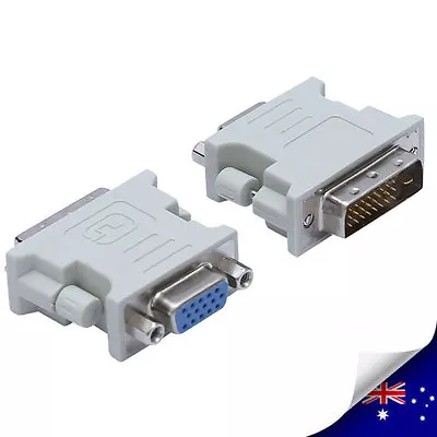 $6.70 • Buy 1 X DVI-D Male To VGA Female Socket Adapter Converter - NEW (N071)