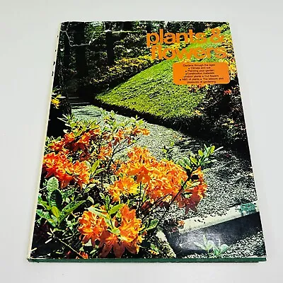 Plants And Flowers Hardcover Derbibooks Inc. Nature Vintage Gardening 1974 • $29