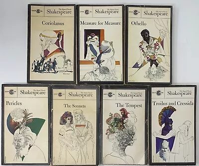 Milton Glaser Designed Book Covers 1963 - 1966 Shakespeare Signet Classic PB • $29.95