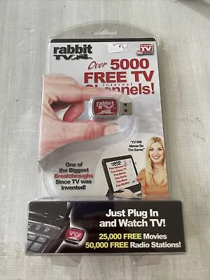 Telebrands Rabbit TV USB Stick 5000+ TV Internet Channels • $10