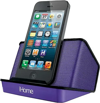 IHome Portable Rechargeable Stereo Speaker System Purple • $14.99