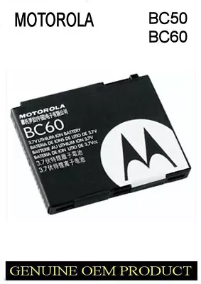 Motorola BC50 BC60 Replacement Battery RAZR V3x SLVR L2 SLVR L6 SLVR L7 • $28.35