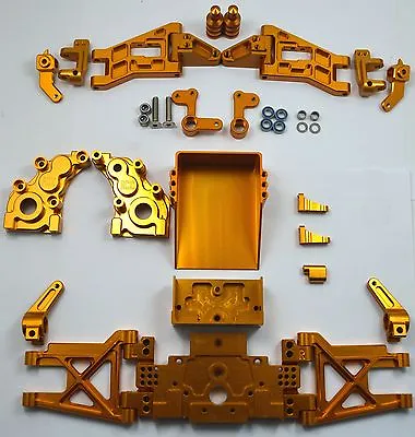 Dhawk Racing Aluminum Conversion Kit Gold For Team Associated RC10 World's Car  • $335.53