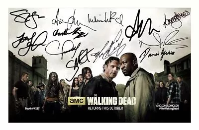 The Walking Dead Season 6 Cast Autograph Signed Photo Poster Print • £6.89
